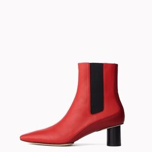Rag & Bone Red Leather Ankle Boots